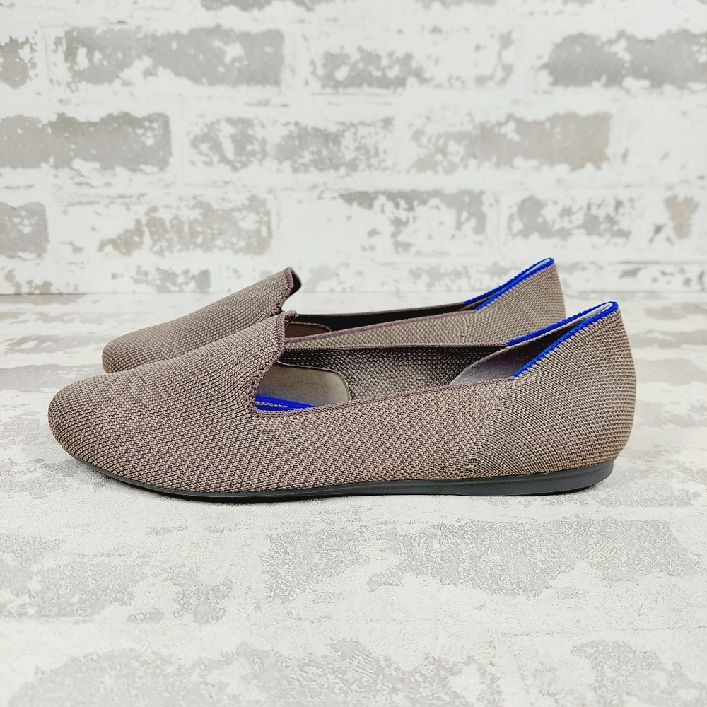 New Rothy's The Loafer Mocha Knit Round Toe Slip On Loafers T305 - Picture 2 of 10